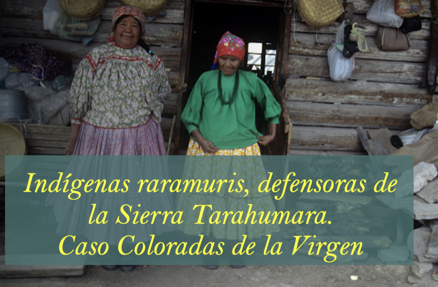 Indígenas raramuris, defensoras de la Sierra Tarahumara. Caso Coloradas de la Virgen